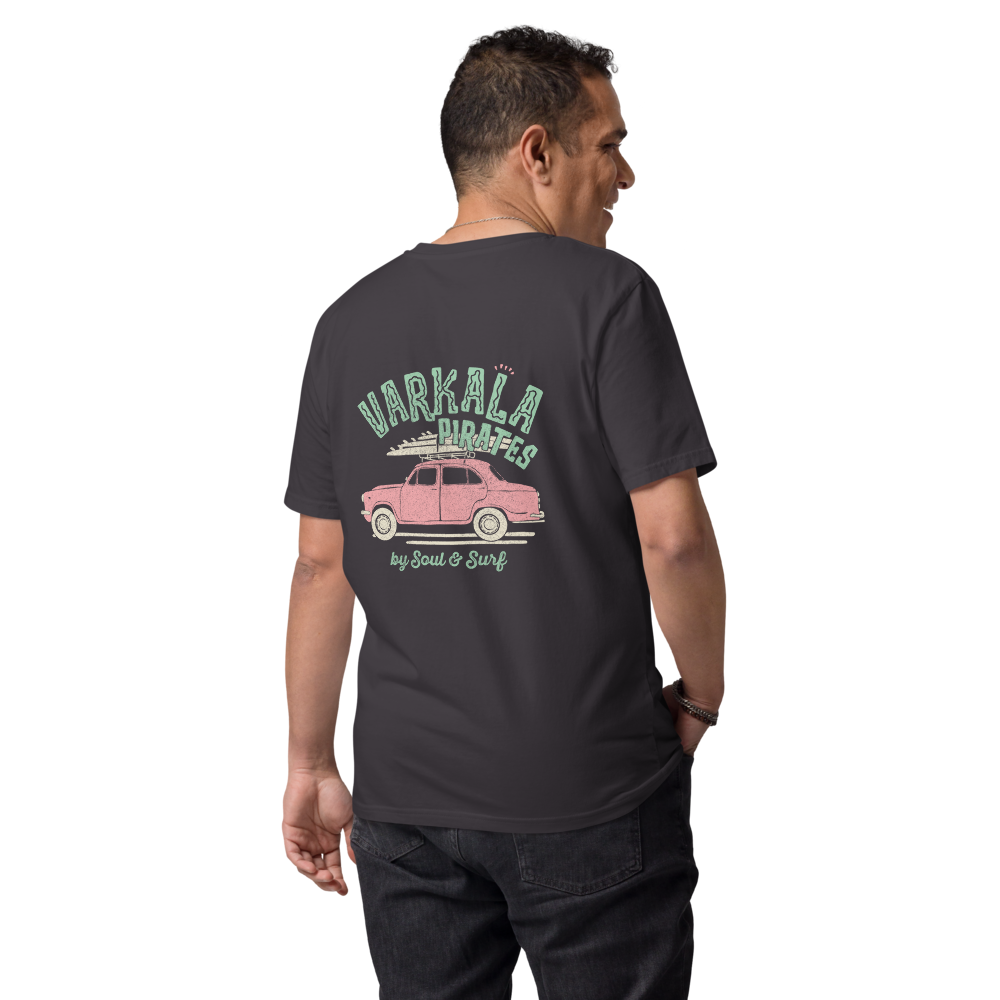 Varkala Surf Club Tee in Grey for Men